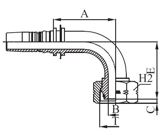 HEMBRA MÉTRICA SER.PESADA 90º M41693